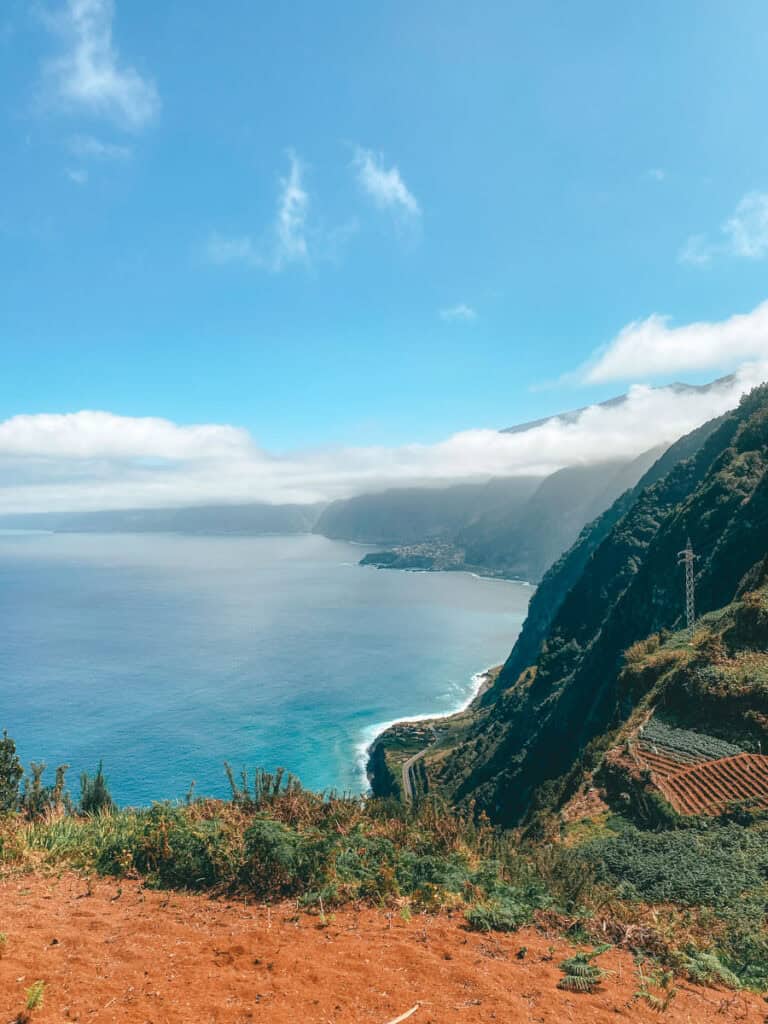 View over the north coast of Madeira from Miradouro da Eira da Achada