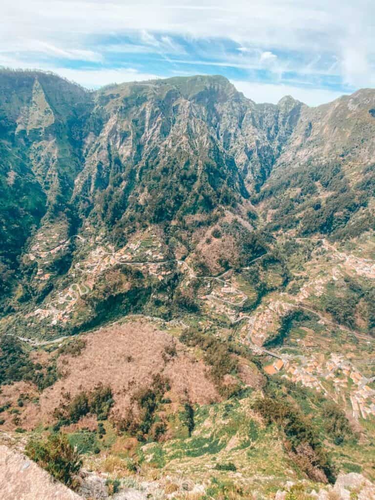Views over Valley of the Nuns Madeira