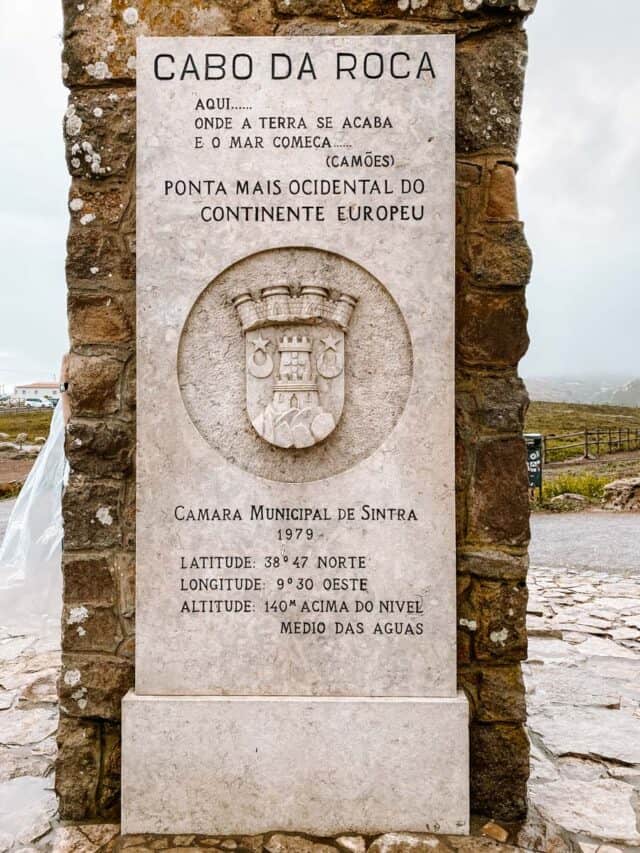 Cabo Da Roca Sign Cabo da Roca Portugal; the most westernmost point of Europe