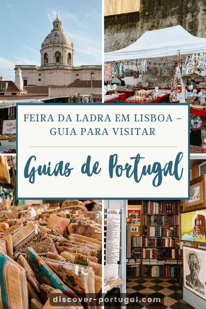 Pinterest pin para Feira da Ladra Lisboa