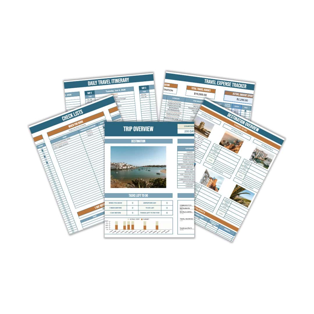 Travel Planner Google Sheets
